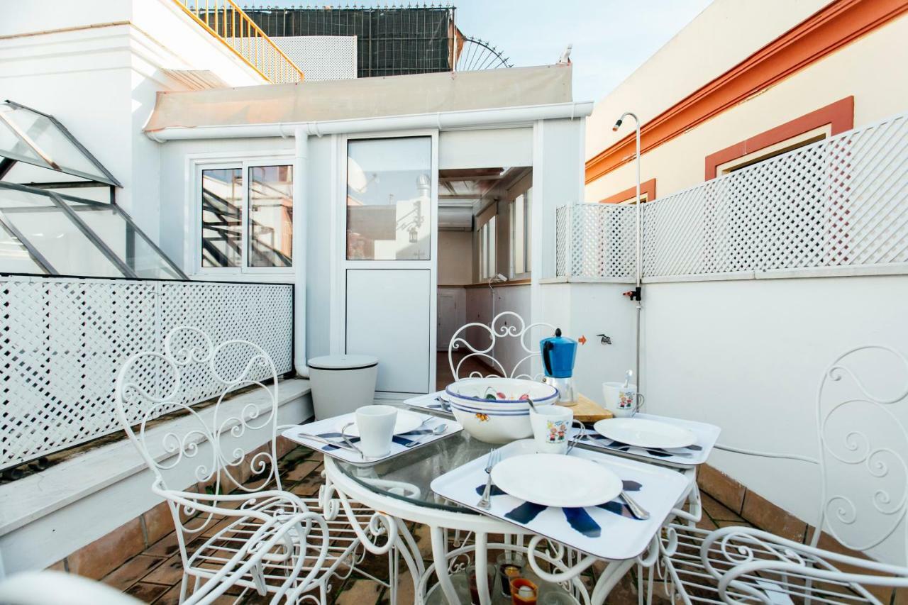 Bright Duplex W/ Terrace Leilighet Sevilla Eksteriør bilde